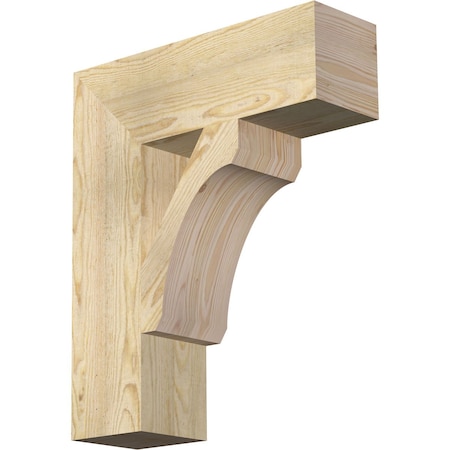 Ekena Millwork Legacy Block Rough Sawn Bracket, Douglas Fir, 6"W x 20"D x 24"H BKT06X20X24LEC05RDF